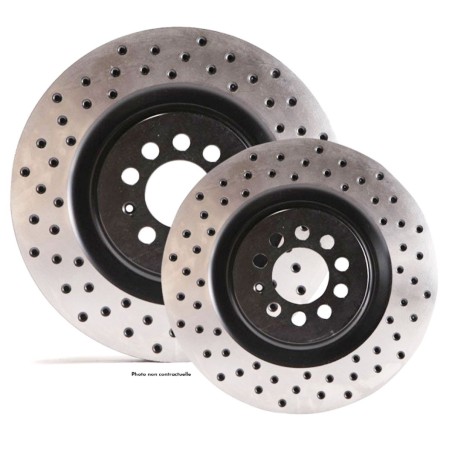 Disques de frein avant pleins TAROX D95 percés pour Citroën AX 1.4 GTi / ZX Volcane 1.9i & 2.0i / Saxo VTS VTR