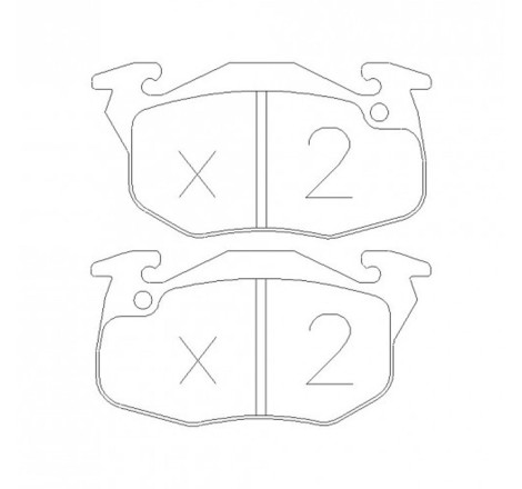 Plaquettes de frein avant GT2i Club pour Citroën AX 1.4 GTI (étriers BENDIX)