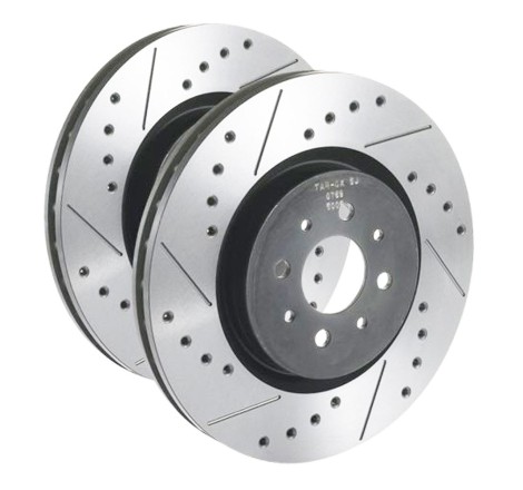 Disques de frein avant TAROX Sport Japan finition percée et rainurée pour Citroën AX 1.4 GTi