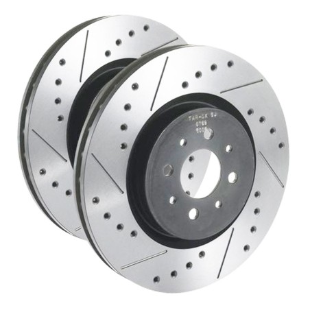 Disques de frein avant TAROX Sport Japan finition percée et rainurée pour Citroën AX 1.4 GTi