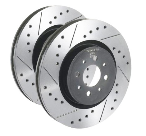 Disques de frein avant TAROX Sport Japan finition percée / rainurée pour Citroën DS3 VTi 1.6 / THP 1.6 150cv