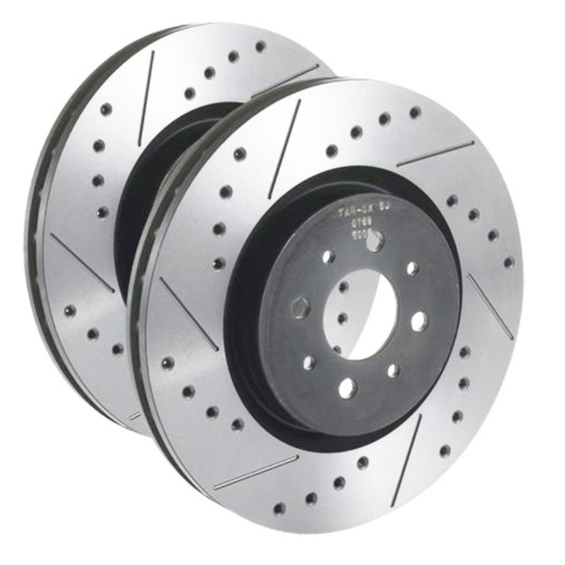 Disques de frein avant TAROX Sport Japan finition percée / rainurée pour Citroën DS3 VTi 1.6 / THP 1.6 150cv