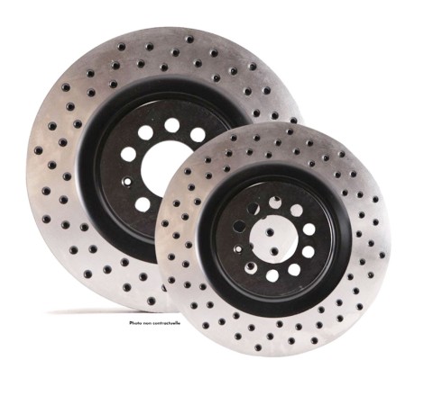 Disques de frein avant pleins TAROX D95 percés pour Citroën DS3 VTi 1.6 / Turbo 1.6 THP 150cv