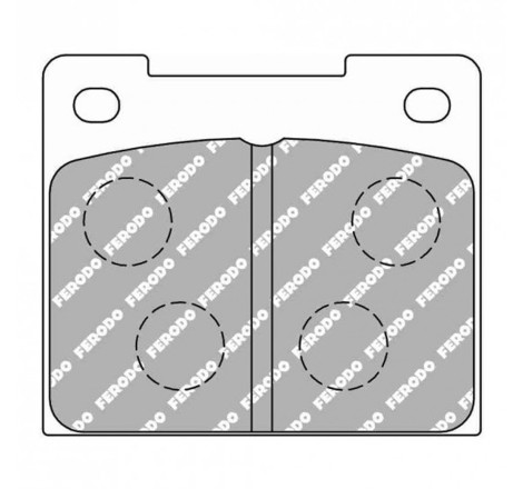 Plaquettes de frein arrière FERODO DS UNO FCP809Z pour Citroën DS3 Turbo 1.6 THP 156cv (étriers LUCAS/TRW / 2 pistons 300x8)