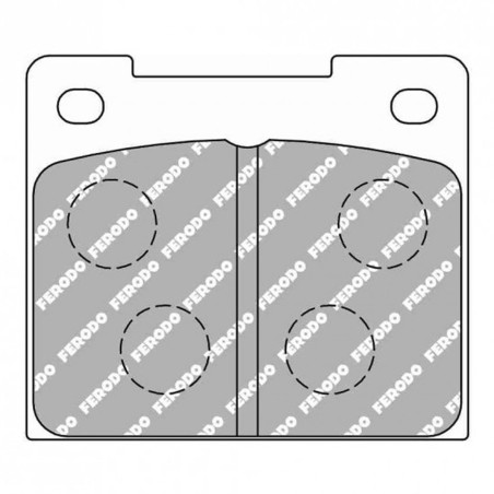 Plaquettes de frein arrière FERODO DS UNO FCP809Z pour Citroën DS3 Turbo 1.6 THP 156cv (étriers LUCAS/TRW / 2 pistons 300x8)