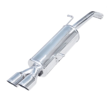 Terminal d'échappement RACING 2x80 INOXCAR pour Citroën DS3 Turbo 1.6 THP 156cv