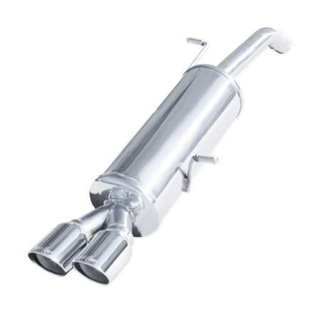 Terminal d'échappement X-Race 2x80 INOXCAR pour Citroën DS3 Turbo 1.6 THP 156cv