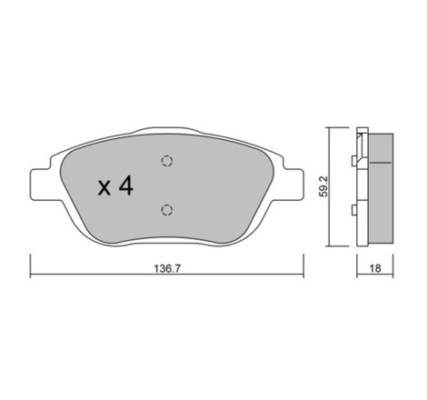 Plaquettes de frein avant GT2i Club pour Citroën DS3 Turbo 1.6 THP 150/155/165cv (étriers BOSCH)