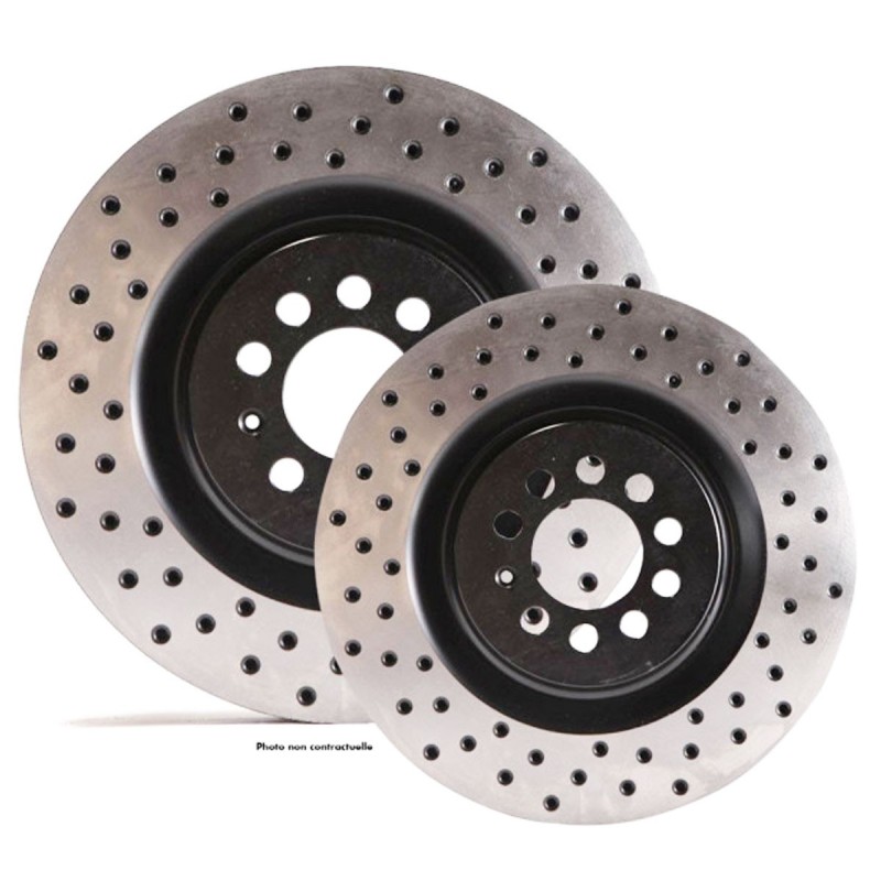 Disques de frein arrière pleins TAROX finition D95 percés pour Renault Laguna 2 GT 2.0 Turbo Estate (Durites Dash: 05)