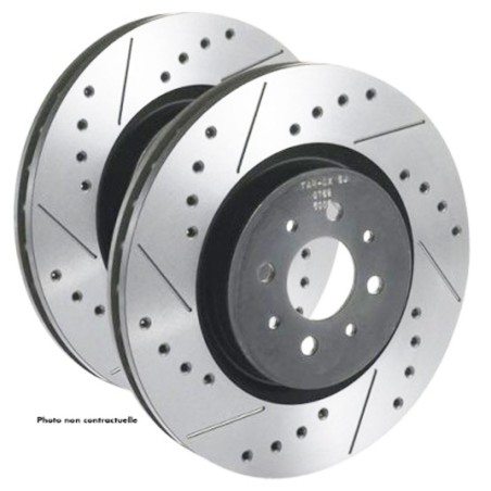 Disques de frein arrière (sans roulement) TAROX Sport Japan pour Renault Laguna 2 GT 2.0 Turbo