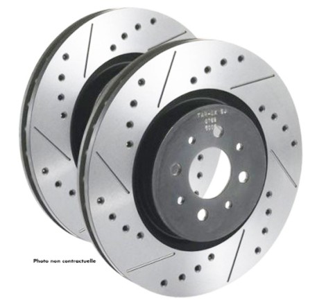 Disques de frein arrière (avec roulement) TAROX Sport Japan pour Renault Laguna 2 GT 2.0 Turbo