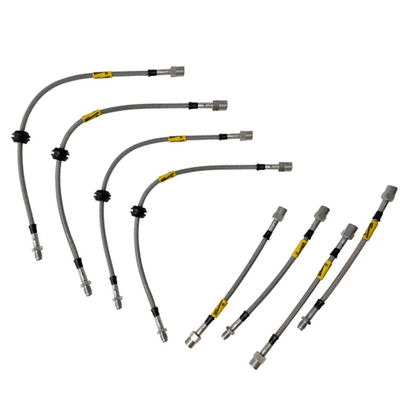 Kit de 8 durites / flexibles de frein Goodridge pour Renault Spider