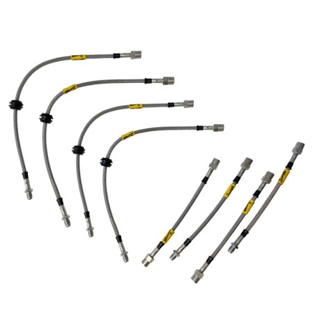 Kit de 8 durites / flexibles de frein Goodridge pour Renault Spider