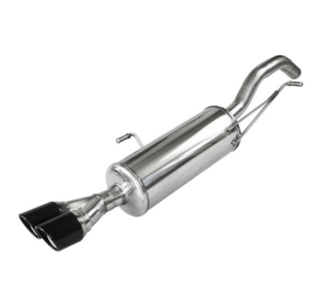Silencieux / Terminal d'échappement arrière 2x80xR Black Edition INOXCAR pour Peugeot RCZ 1.6 200ch (2010+)