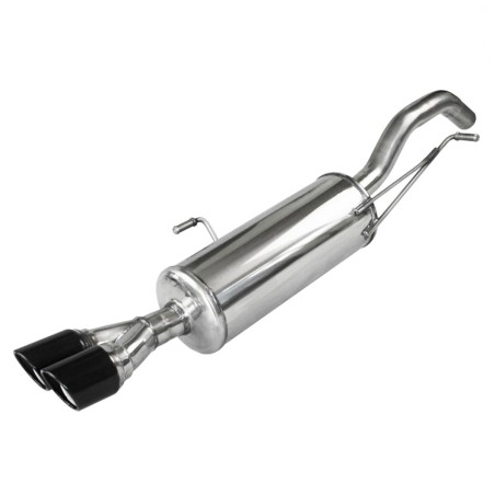 Silencieux / Terminal d'échappement arrière 2x80xR Black Edition INOXCAR pour Peugeot RCZ 1.6 200ch (2010+)