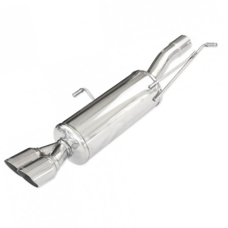 Silencieux / Terminal d'échappement arrière 2x80mm INOXCAR pour Peugeot RCZ 1.6 200ch (2010+)