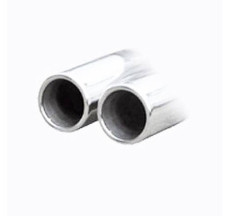Silencieux / Terminal d'échappement arrière 2x80mm INOXCAR pour Peugeot RCZ 1.6 200ch (2010+)