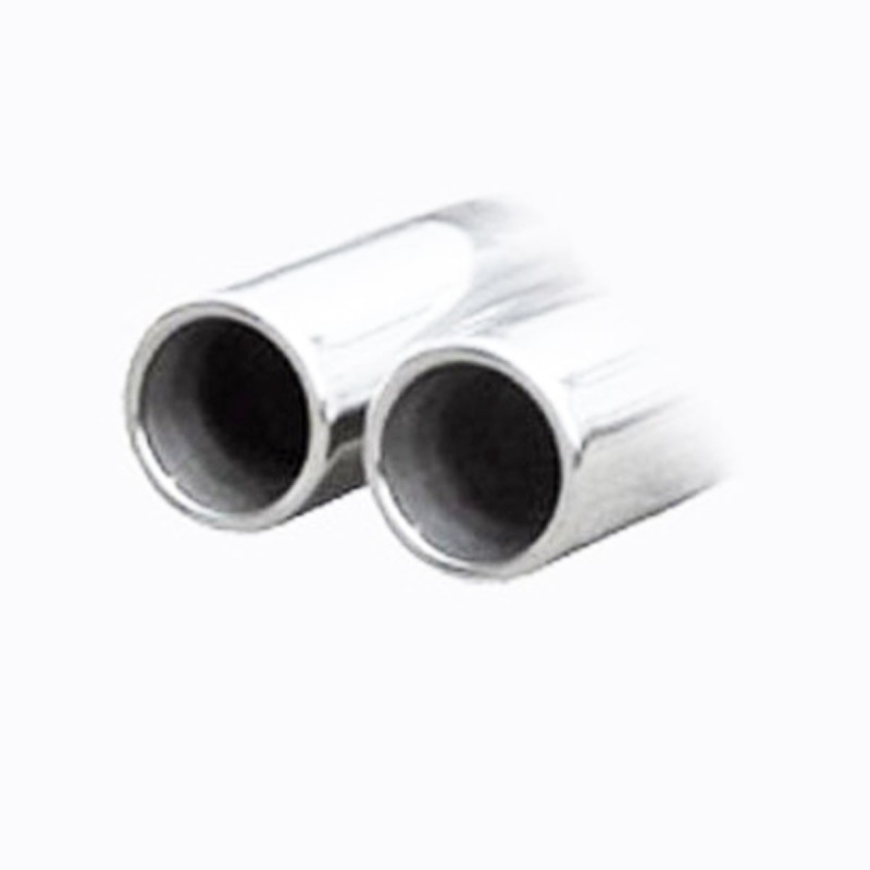 Silencieux / Terminal d'échappement arrière 2x80mm INOXCAR pour Peugeot RCZ 1.6 200ch (2010+)