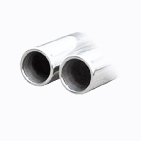 Silencieux / Terminal d'échappement arrière 2x80mm INOXCAR pour Peugeot RCZ 1.6 200ch (2010+)