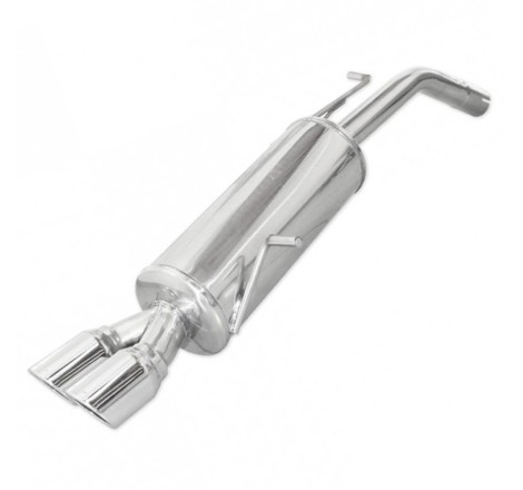 Silencieux / Terminal d'échappement X-RACE 2x80mm INOXCAR pour Peugeot 207 RC 1.6 16v (après 2007)