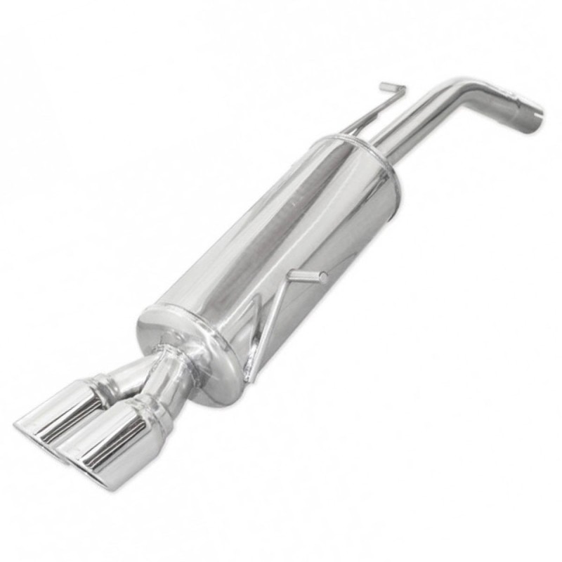 Silencieux / Terminal d'échappement X-RACE 2x80mm INOXCAR pour Peugeot 207 RC 1.6 16v (après 2007)