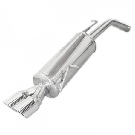 Silencieux / Terminal d'échappement X-RACE 2x80mm INOXCAR pour Peugeot 207 RC 1.6 16v (après 2007)