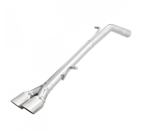 Terminal d'échappement RACING (sans silencieux) 2x80mm INOXCAR pour Peugeot 207 RC 1.6 16v (après 2007)