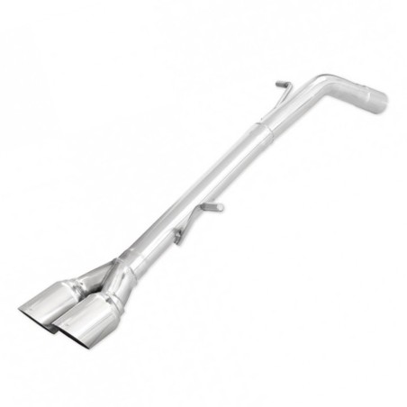 Terminal d'échappement RACING (sans silencieux) 2x80mm INOXCAR pour Peugeot 207 RC 1.6 16v (après 2007)