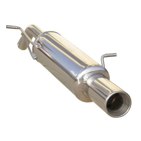Silencieux / Terminal d'échappement 1x102mm INOXCAR pour Peugeot 207 RC 1.6 16v (après 2007)