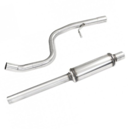 Tube central intermédiaire (avec silencieux) INOXCAR pour Peugeot 207 RC 1.6 16V