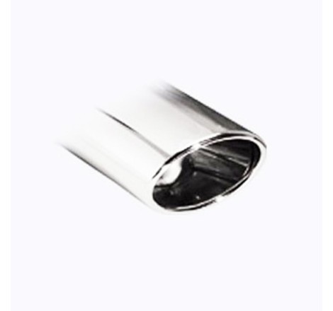 Terminal d'échappement 120x80mm INOXCAR pour Peugeot 207 THP Turbo 1.6 16V