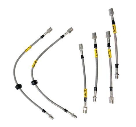 Kit de 6 durites / flexibles de frein Goodridge pour Peugeot 306 S16 150/152cv (BV5 / disque arrière / 1993-1997)