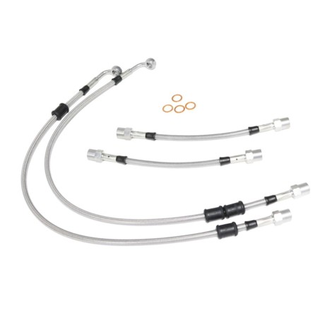 Kit de 4 durites / flexibles de frein Goodridge pour Peugeot 306 S16 163cv (BV6 / disque arrière / 1997-2001)